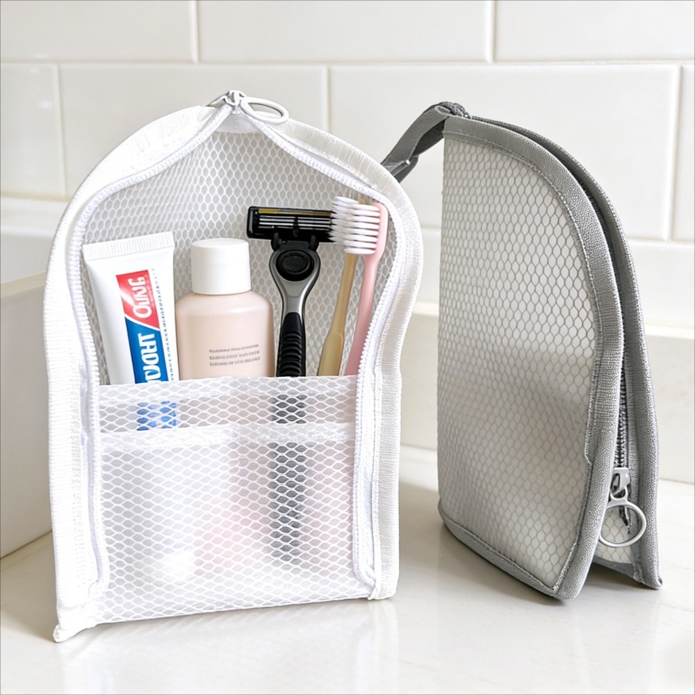 Mesh Toiletry Bag Breathable Q - Travel Accessories Bag 评论和价格