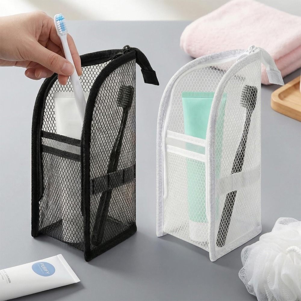 Mesh Toiletry Bag Breathable Q - Travel Accessories Bag 评论和价格