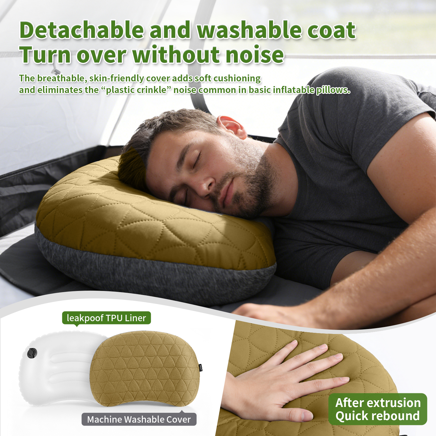 MAPLEAF Camping Inflatable Pil - Travel Accessories Pillow 评论和价格