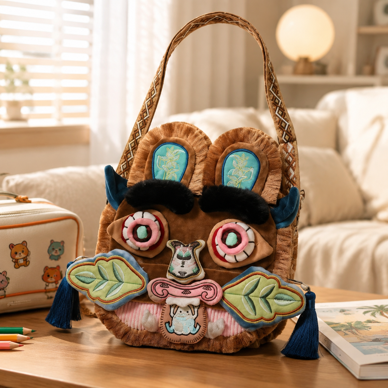 Chinese Style Faux Fur Plush B - Travel Accessories Toddler 评论和价格