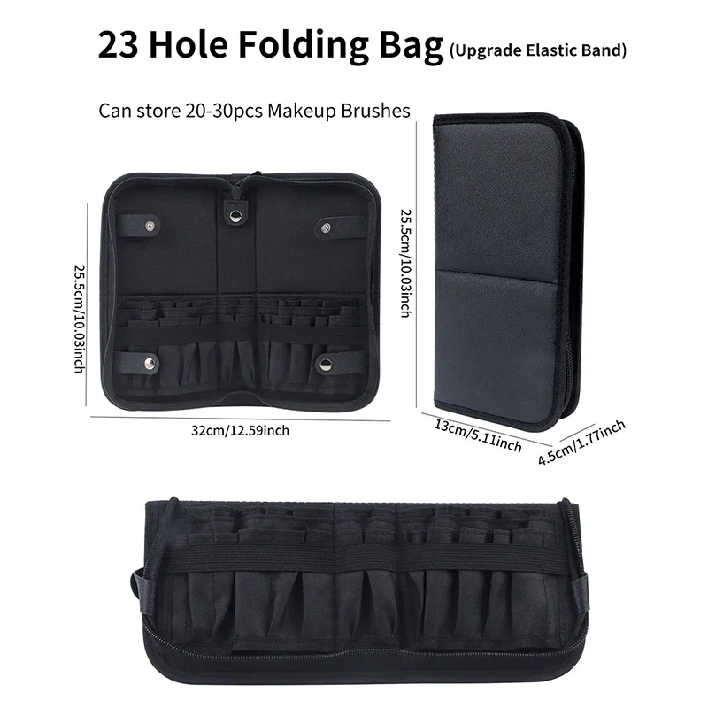 29/23 Holes Foldable Makeup Br - Travel Accessories Organizer Bag 评论和价格