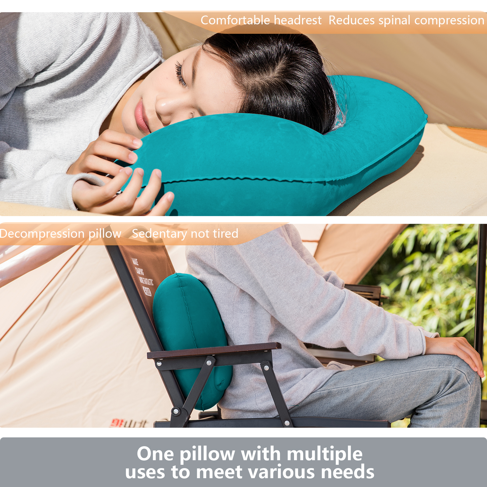 BISINNA Camping Inflatable Pil - Travel Accessories Pillow 评论和价格
