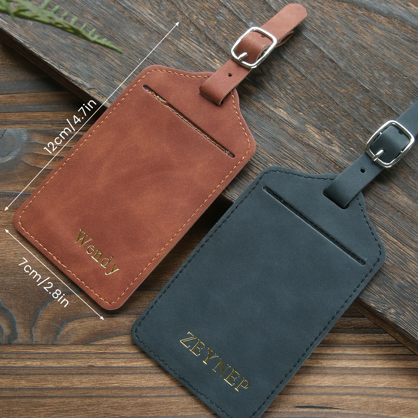 Retro Matte Soft Leather Custo - Travel Accessories Overseas 评论和价格