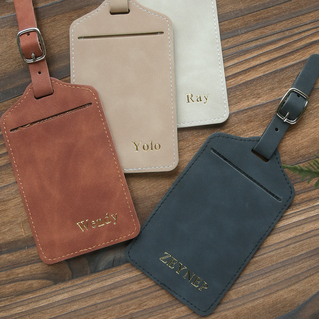 Retro Matte Soft Leather Custo - Travel Accessories Overseas 评论和价格