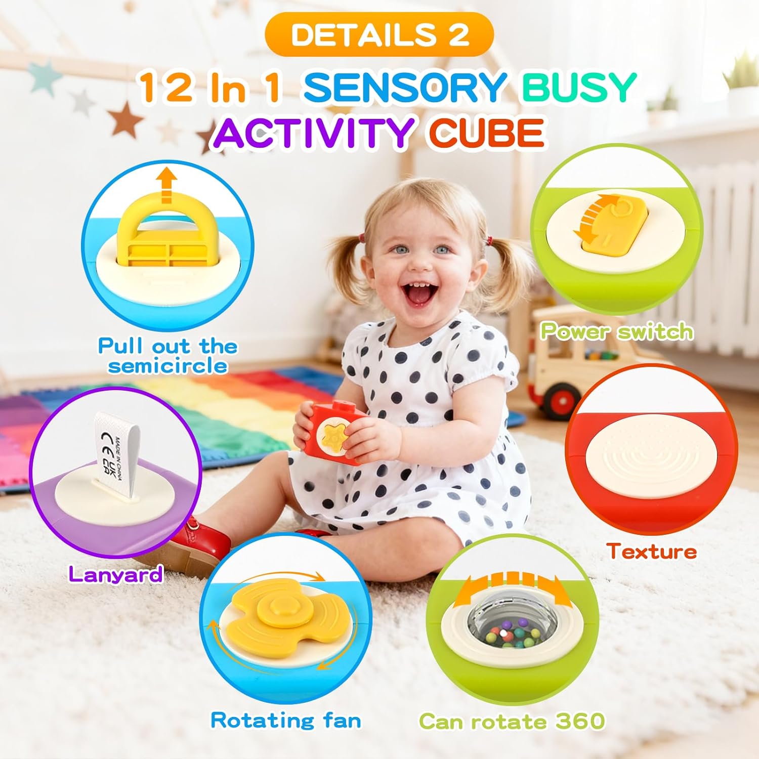 Montessori Activity Cube Busy  - Travel Accessories Toddler 评论和价格