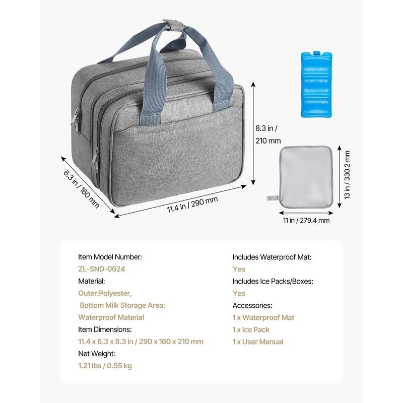 Wearable Breast Pump Bag, Brea - Travel Accessories Overseas 评论和价格